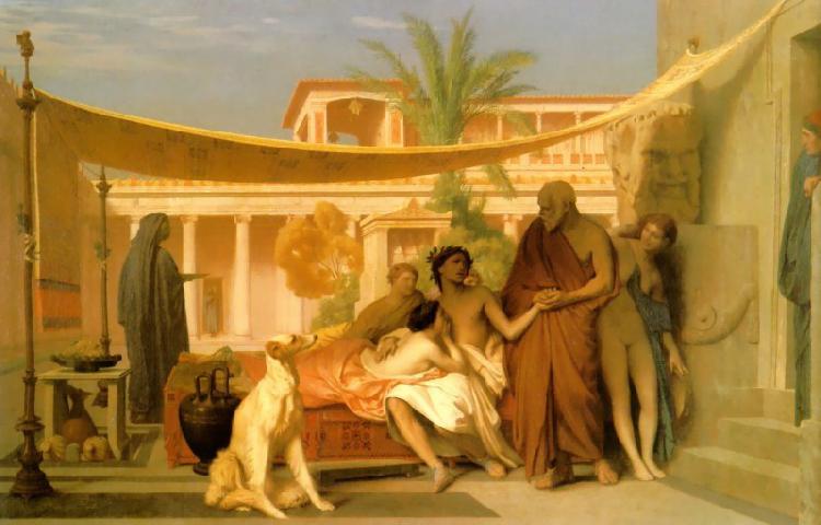 Jean Leon Gerome Socrates Seeking Alcibiades in the House of Aspasia